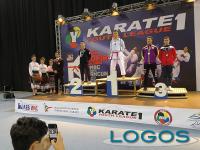 Castano Primo - Riccardo sul podio della 'Karate 1YouthLeague'
